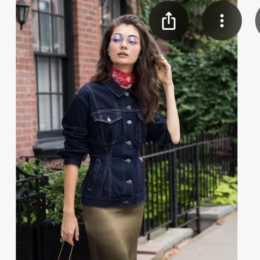 Current/Elliott Dark Blue Jean Jacket